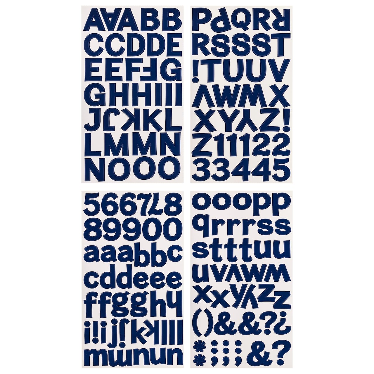 12 Packs: 160 ct. (1,920 total) Block Alphabet Stickers by Recollections™